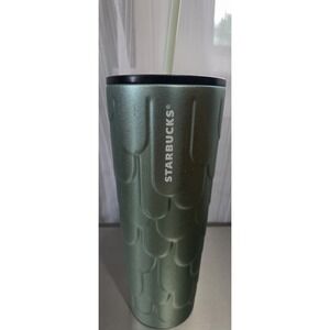 STARBUCKS Stainless Steel Mermaid Scale 24oz‎ Hot/Cold Tumbler 2022
